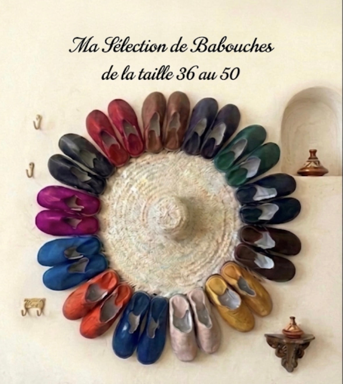 Babouches en cuir