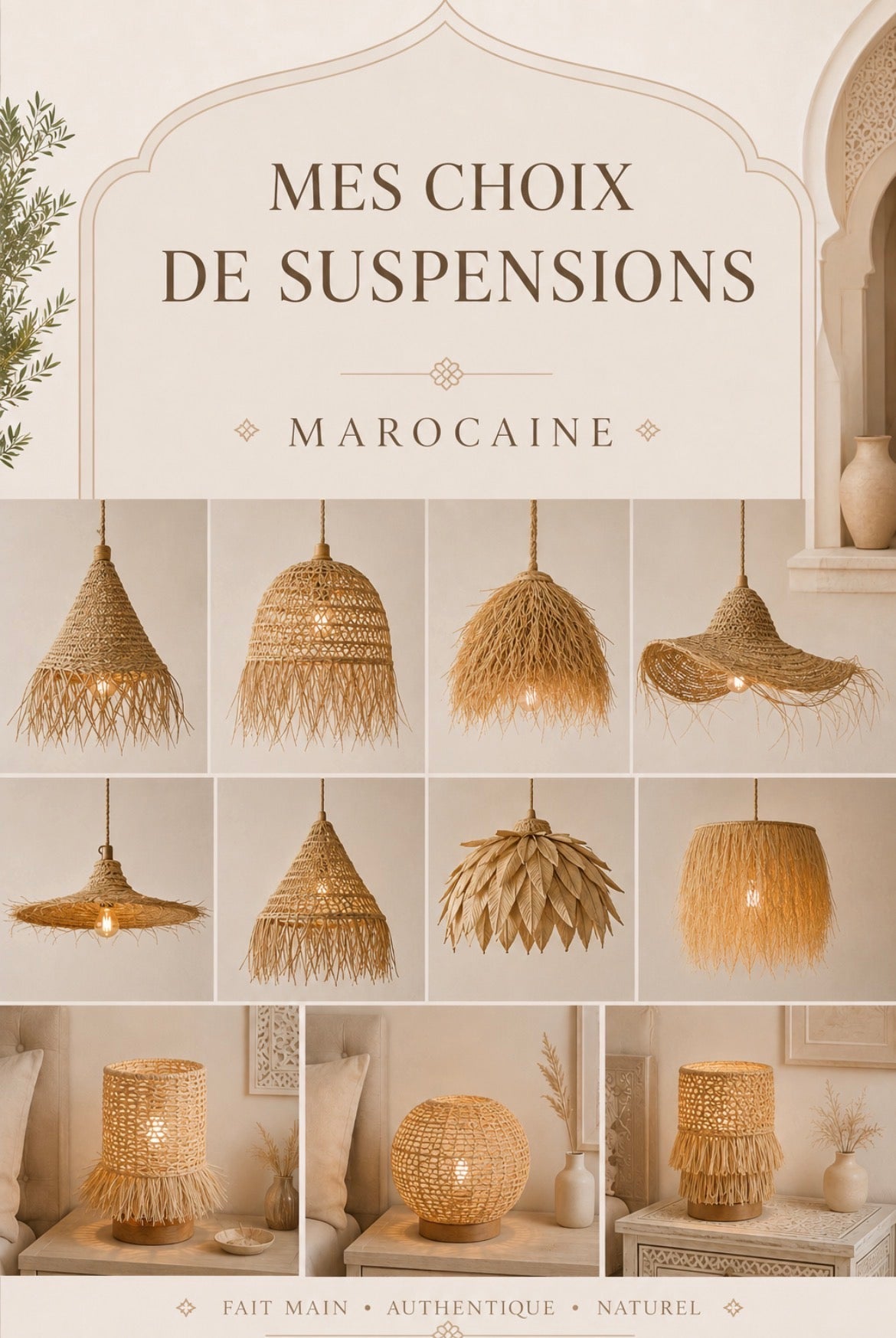 Suspensions & Lampe Marocaine