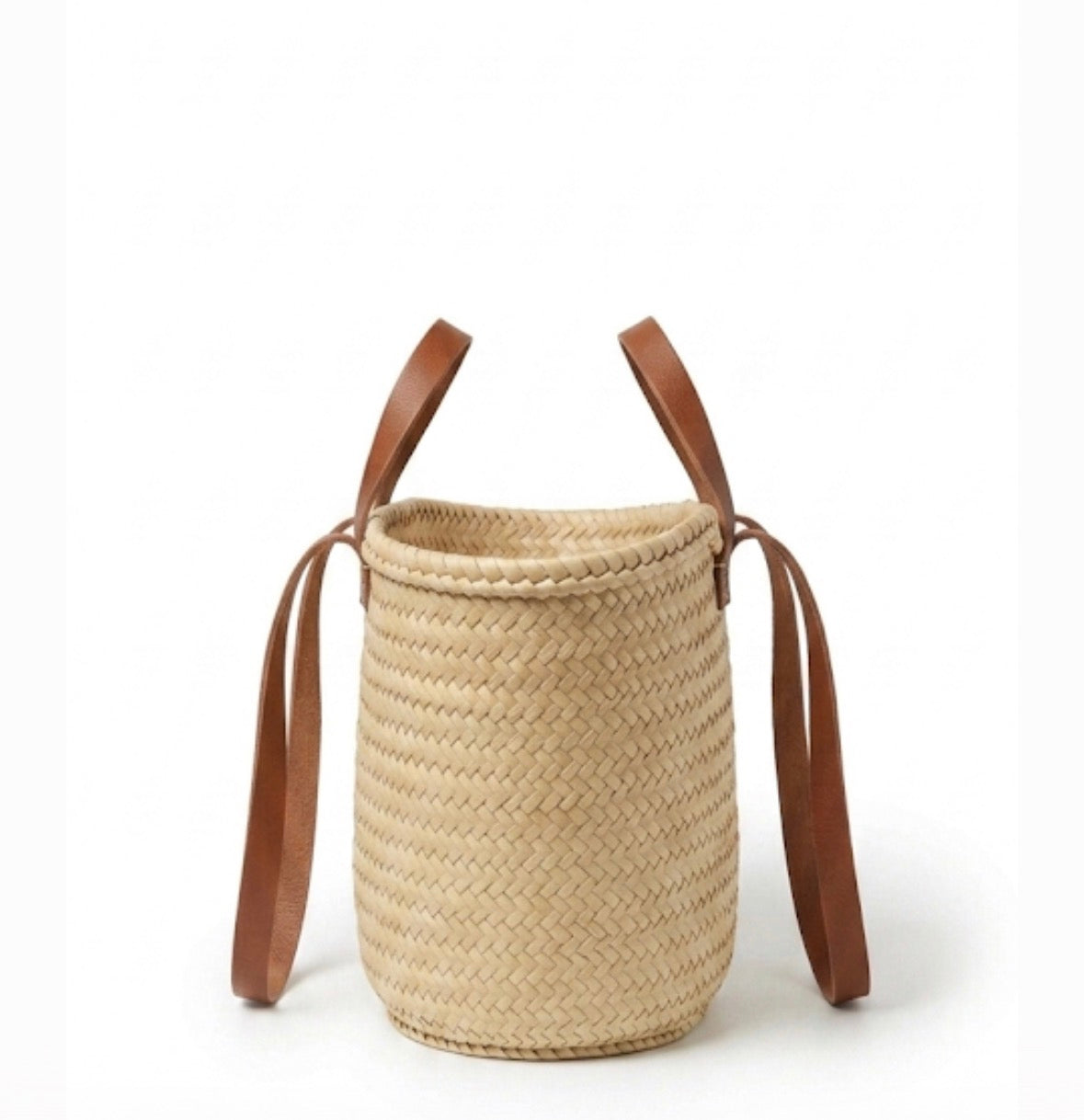 Panier en fibre naturelle taille L — décoration artisanale marocaine, fait main au Maroc