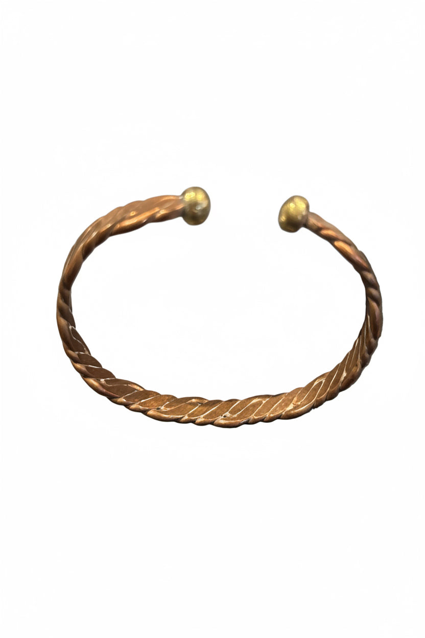 Bracelet en cuivre artisanal — soulage rhumatismes et douleurs articulaires — fait main Maroc