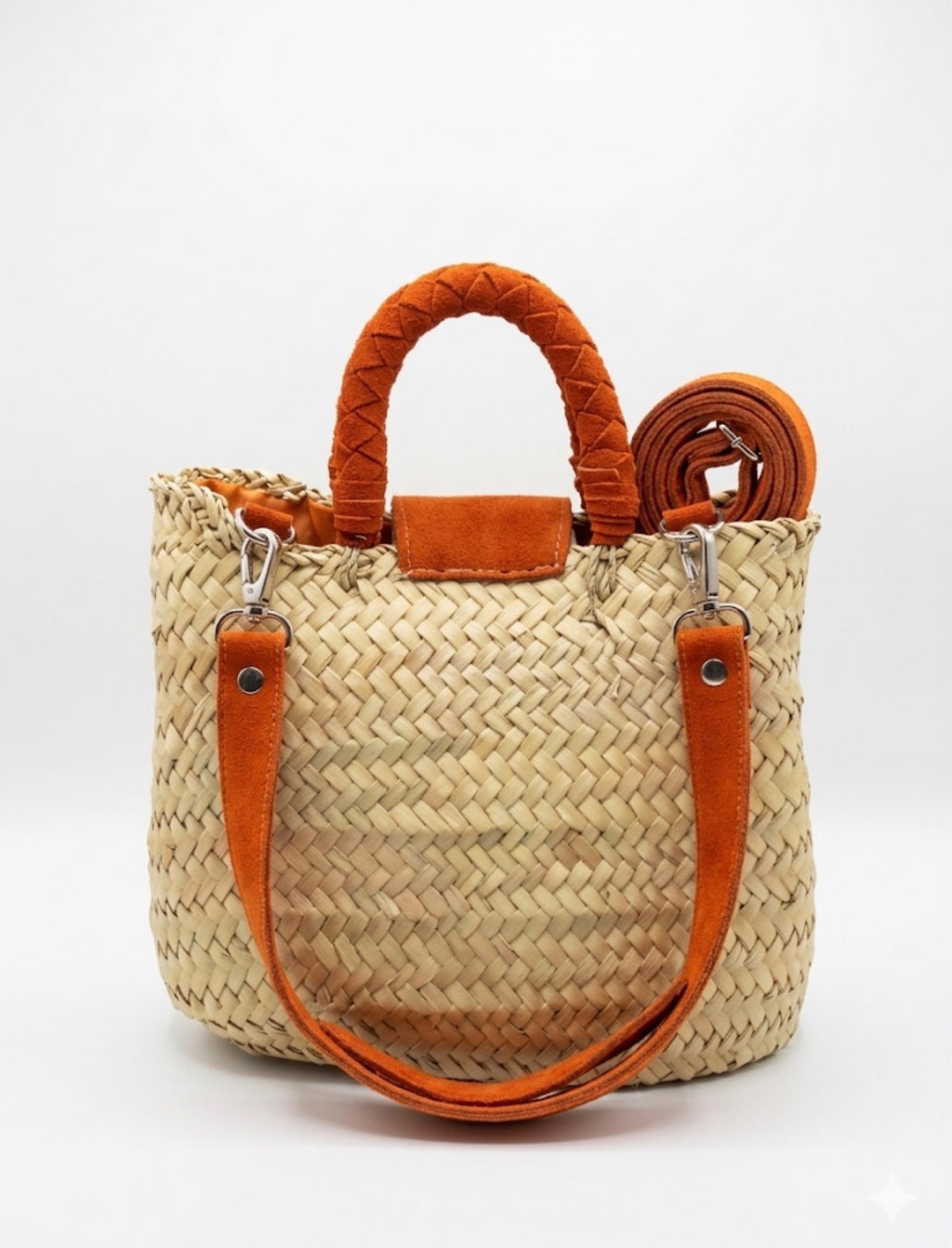 Sac à main artisanal marocain Asma — cuir naturel, pièce unique, fait main au Maroc