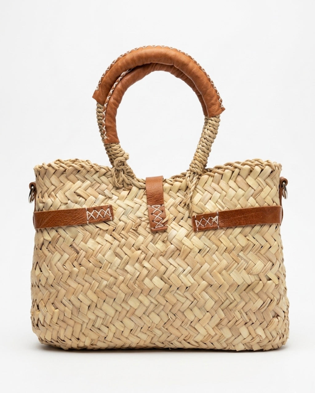 Sac à main artisanal marocain Selma — cuir naturel, pièce unique, fait main au Maroc