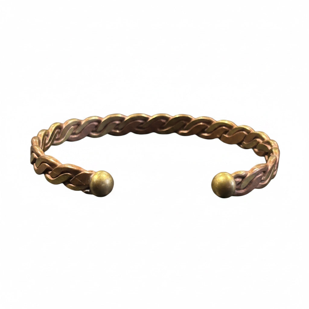 Bracelet en cuivre artisanal — soulage rhumatismes et douleurs articulaires — fait main Maroc