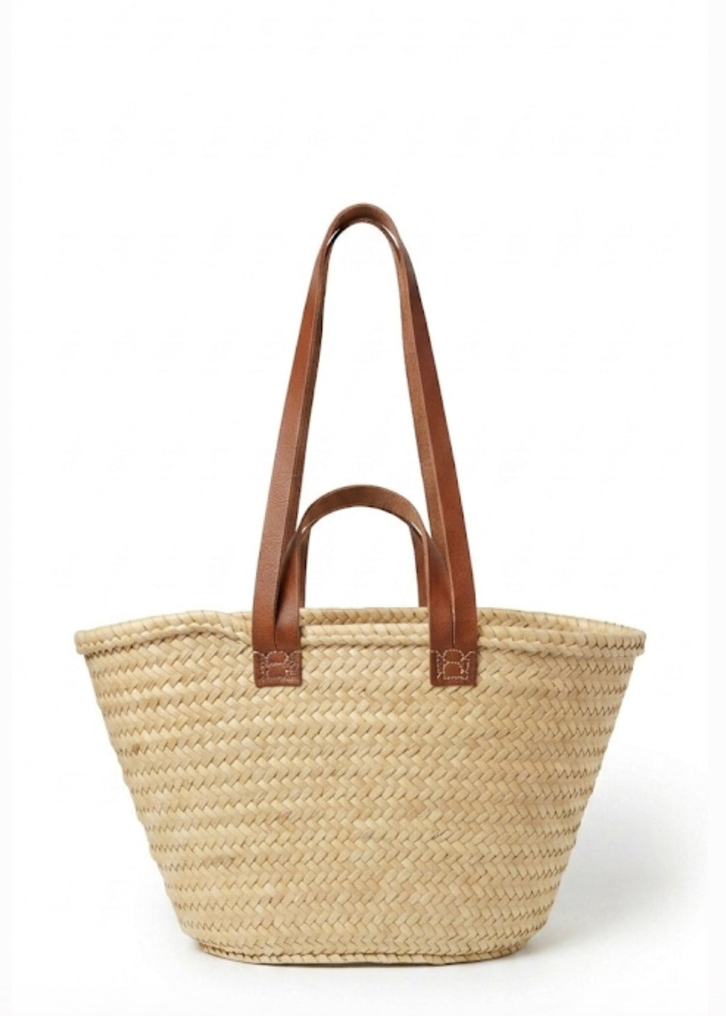 Panier en fibre naturelle taille L — décoration artisanale marocaine, fait main au Maroc