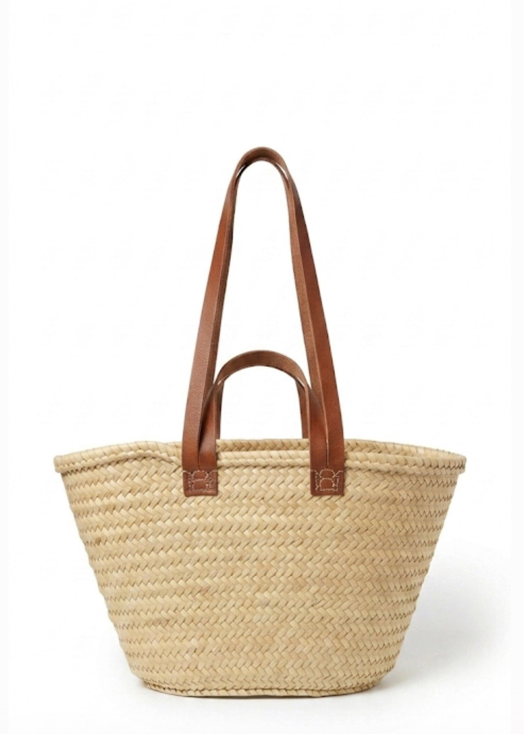 Panier en fibre naturelle taille L — décoration artisanale marocaine, fait main au Maroc