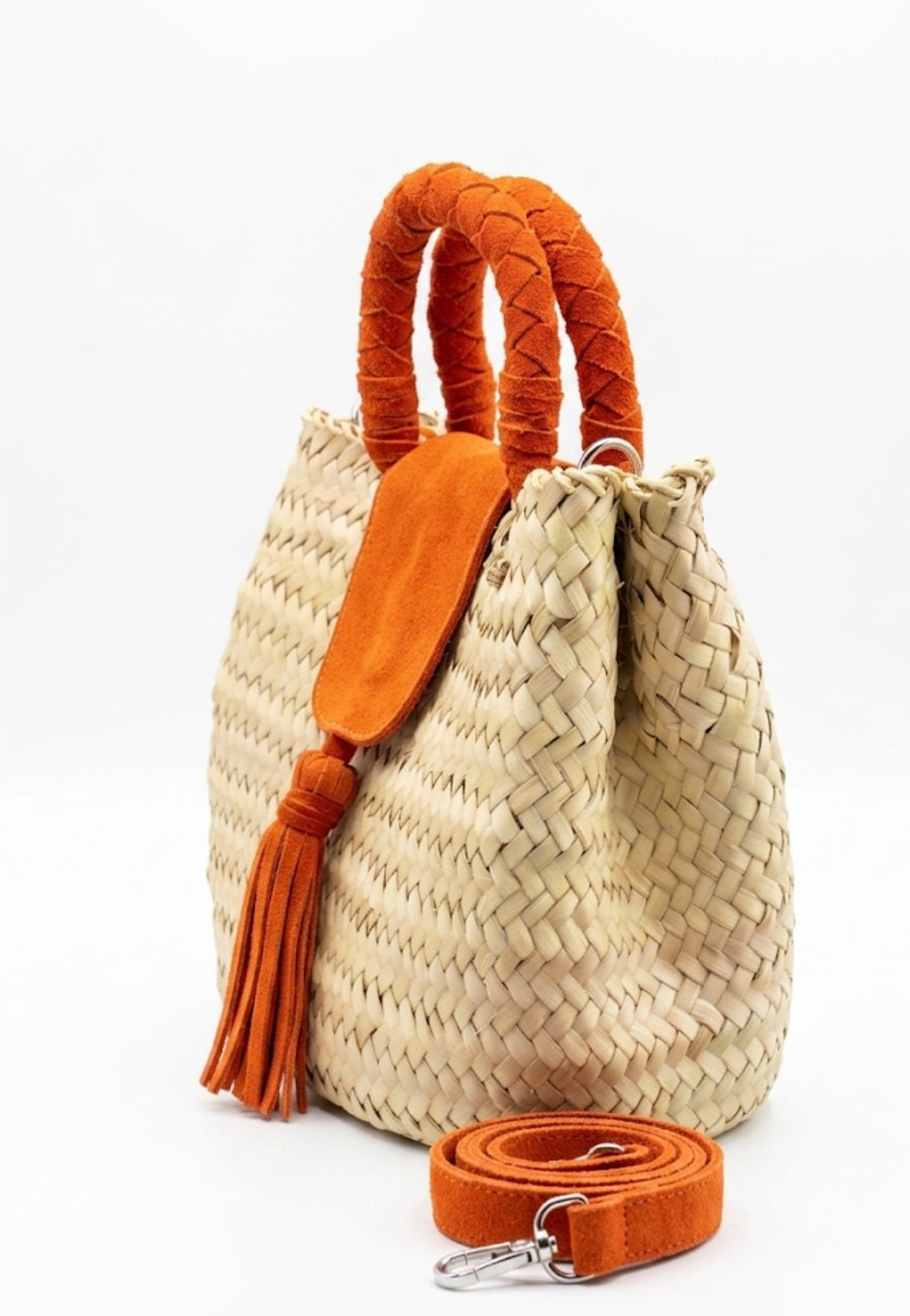 Sac à main artisanal marocain Safia — cuir naturel, pièce unique, fait main au Maroc