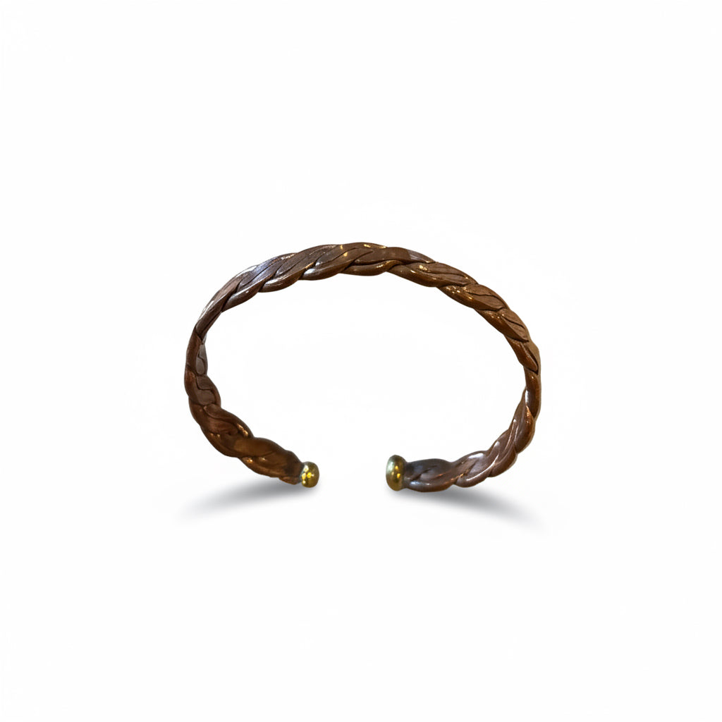 Bracelet en cuivre artisanal — soulage rhumatismes et douleurs articulaires — fait main Maroc