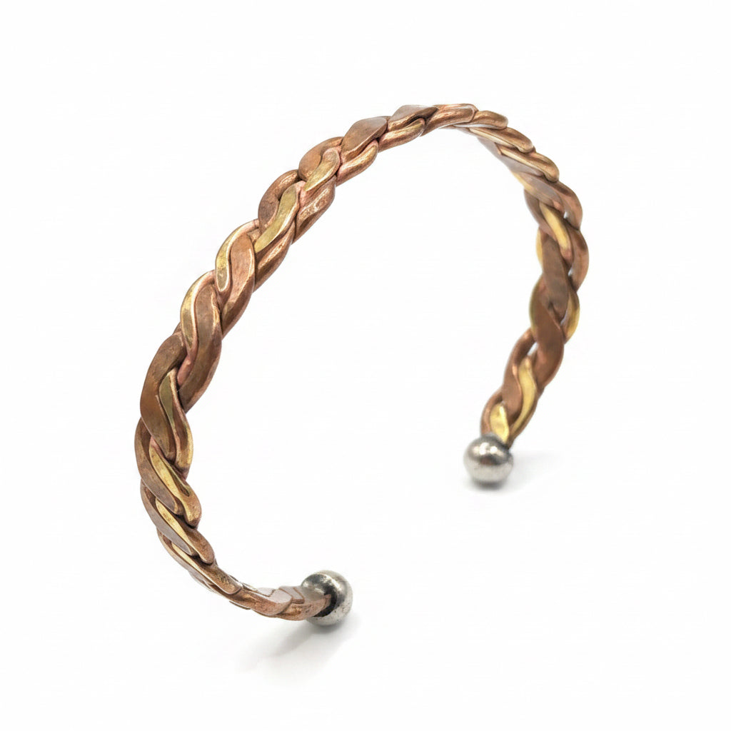 Bracelet en cuivre artisanal — soulage rhumatismes et douleurs articulaires — fait main Maroc