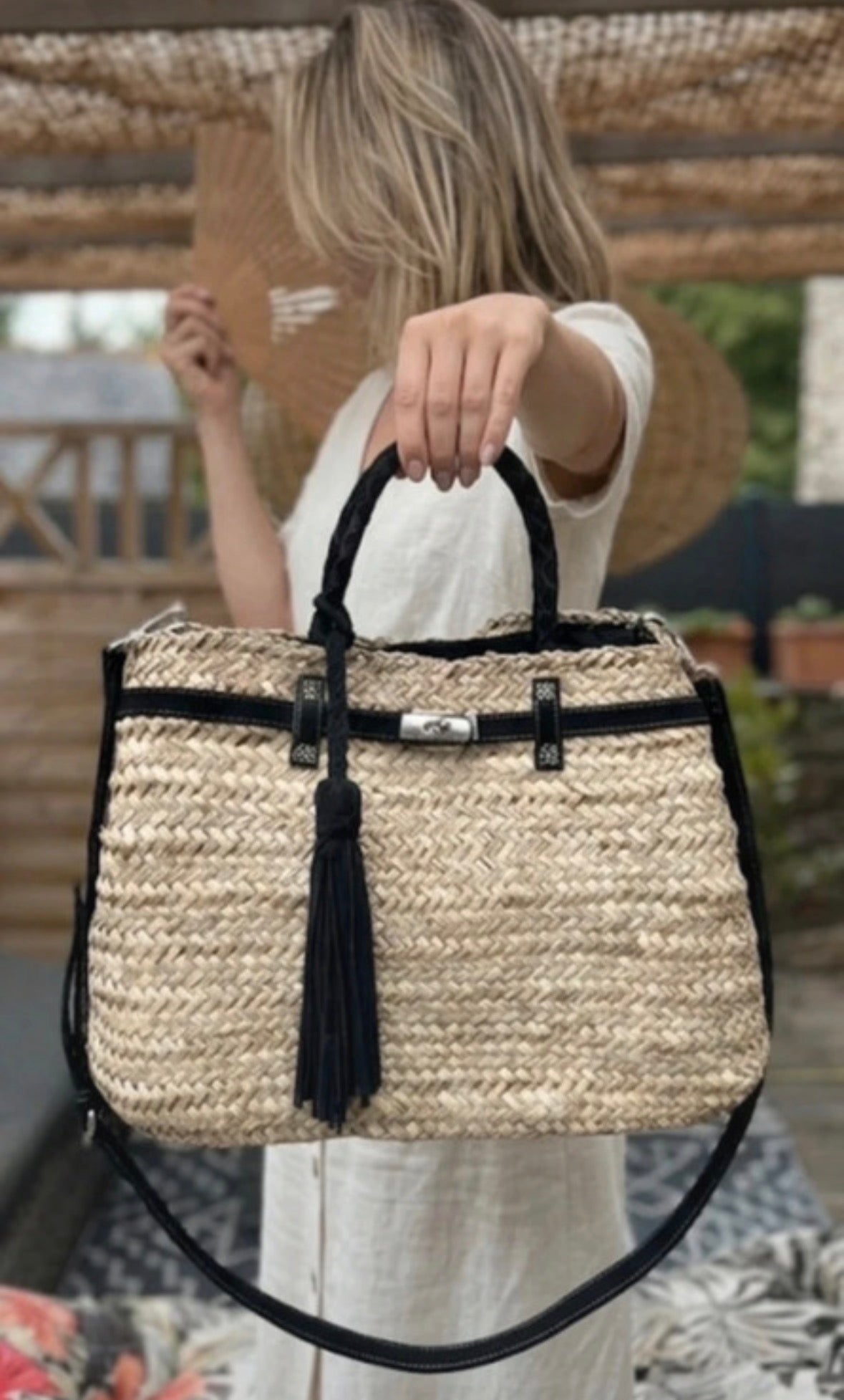Sac à main artisanal marocain Hulya — cuir naturel, pièce unique, fait main au Maroc