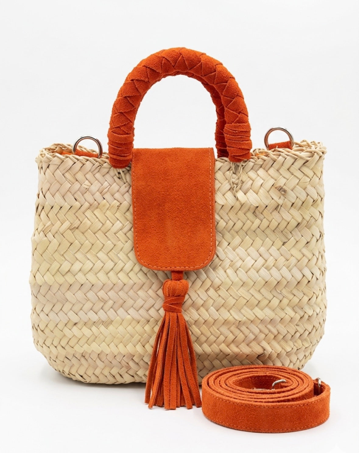 Sac à main artisanal marocain Safia — cuir naturel, pièce unique, fait main au Maroc