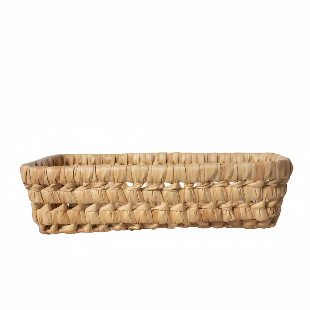 Petit panier en fibres naturelles — décoration artisanale marocaine, fait main au Maroc