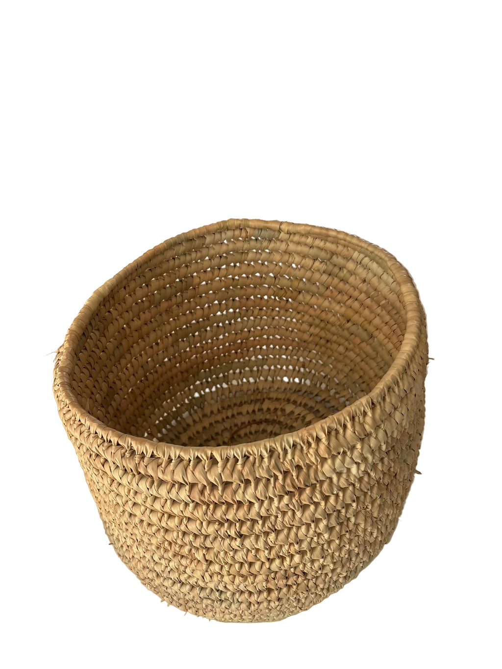Panier de Rangement Tressé en Feuille de Palmier 