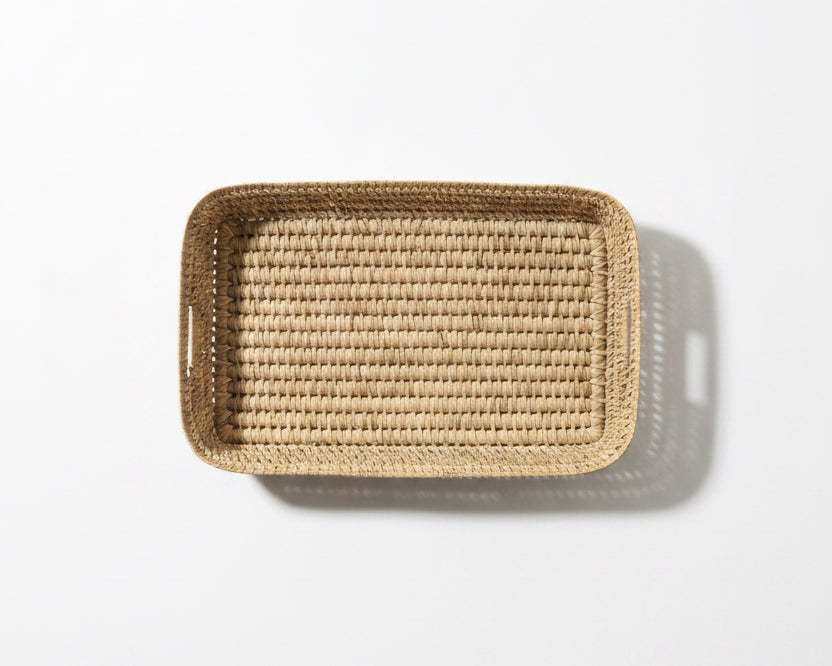 Panier à langer artisanal tressé à la main — fait main au Maroc