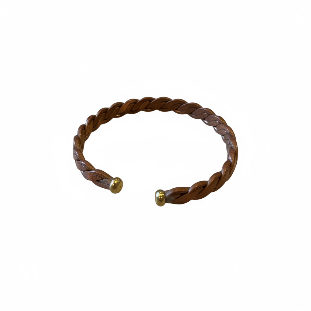 Bracelet en cuivre artisanal — soulage rhumatismes et douleurs articulaires — fait main Maroc