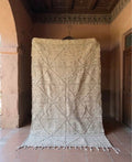 Tapis berbère kilim en laine et coton tissé main au Maroc — 250 x 160 cm pièce unique