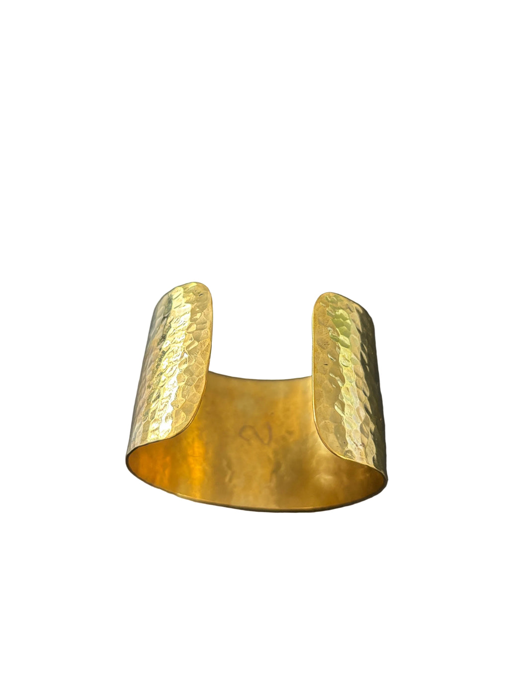 Bracelet Manchette Martelée Dorée