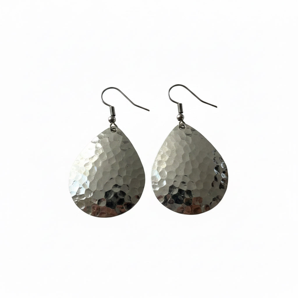 Boucles d'oreilles en laiton crochet hameçon — artisanat marocain fait main