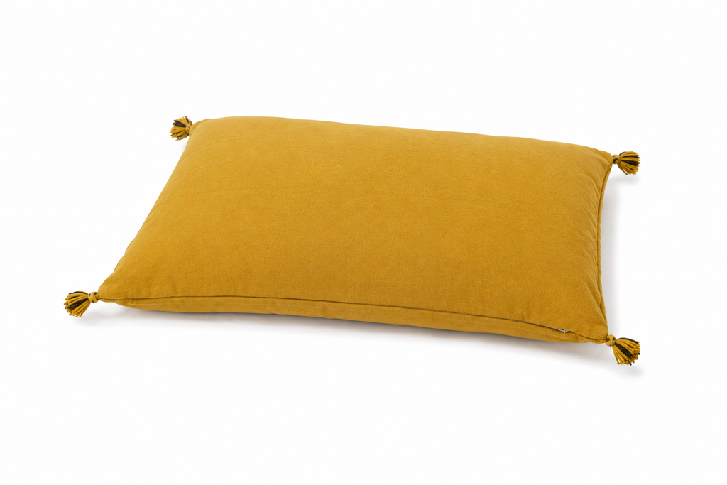 Housse de coussin Sabra pièce unique — soie de cactus artisanat marocain fait main
