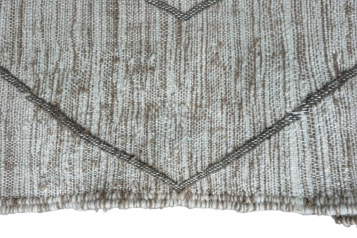 Tapis kilim berbère losanges naturels — 160 x 100 cm tissé main pièce unique Maroc