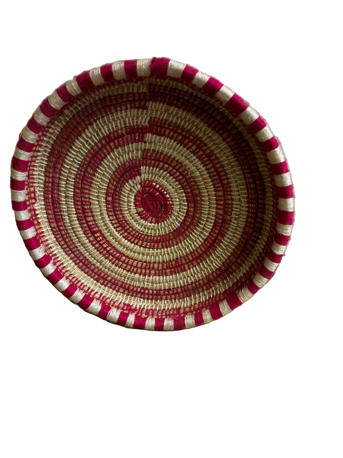 Plateau en fibre naturelle — décoration artisanale marocaine, fait main au Maroc