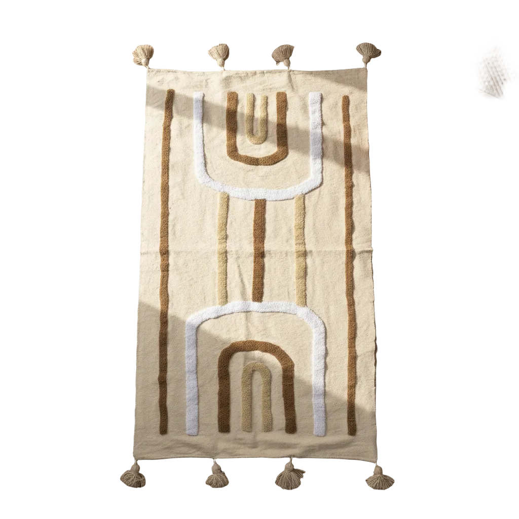 Plaid caramel flat lay